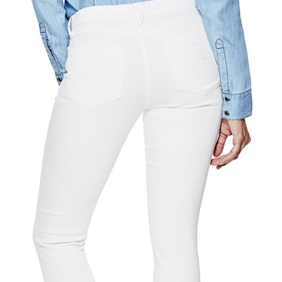 GUESS women’s shape up seamless white jeans size 4 - Picture 4 of 12
